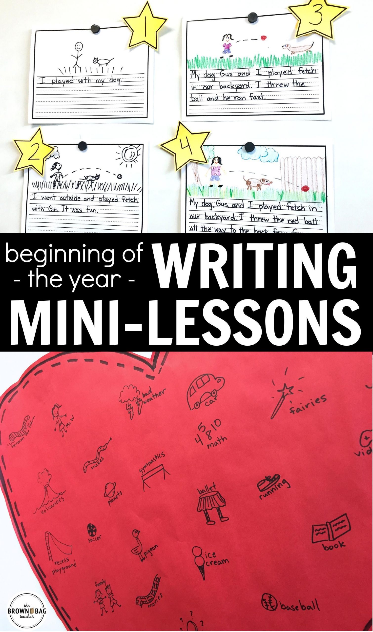 Beginning Of The Year Writing Mini-Lessons For 1St Grade