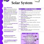 Best 3Rd Grade Lesson Plans Solar System On Solar System