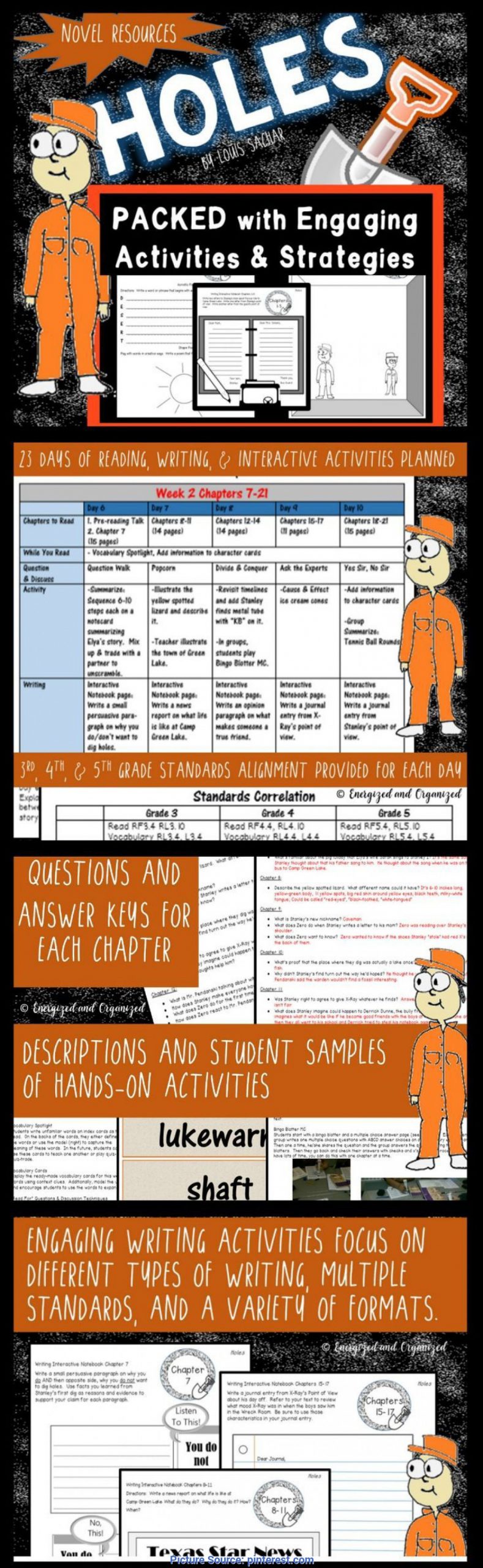 Best Holes Lesson Plans Holes Novel Study Unit: Lesson Plans