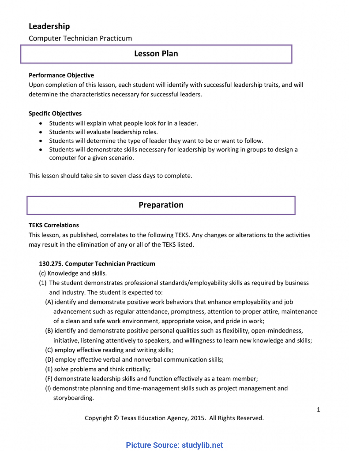 Best Leadership Lesson Plans Leadership Lesson Plan Computer