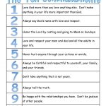 Best Preschool Lesson Plans For The 10 Commandments A True