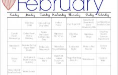 Best Printable Lesson Plans For Toddlers February Printable