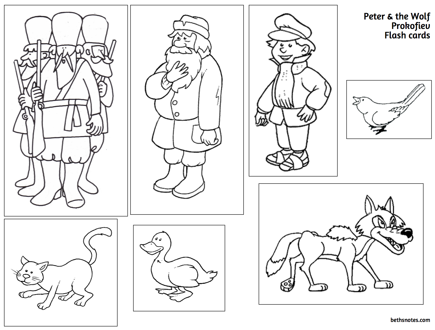 Beth&amp;#039;s Music Notes: Peter And The Wolf Printable And Sound
