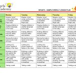 Blank Lesson Plan Template | Infants   Sample Weekly Lesson