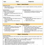 Blank Ubd Planning Template   Doc | Lesson Plan Templates