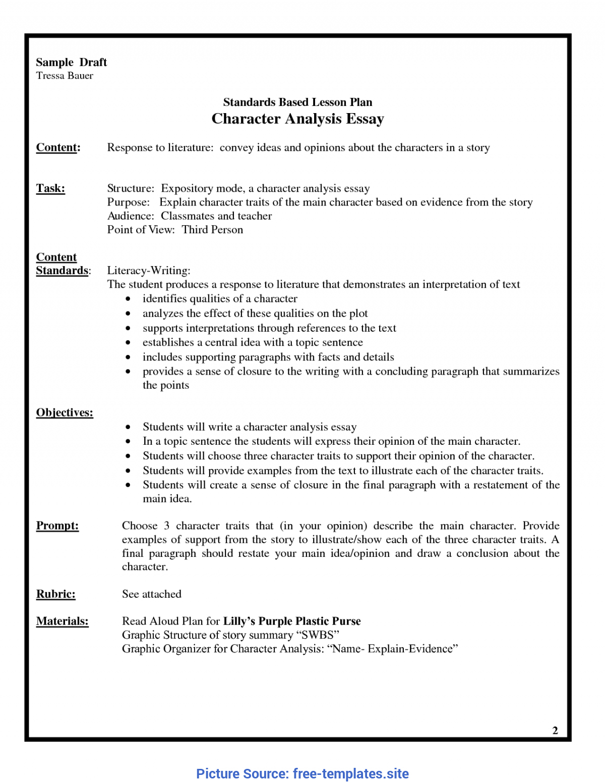 Briliant 3Rd Grade Esl Lesson Plans 3Rd Grade Lesson Plan