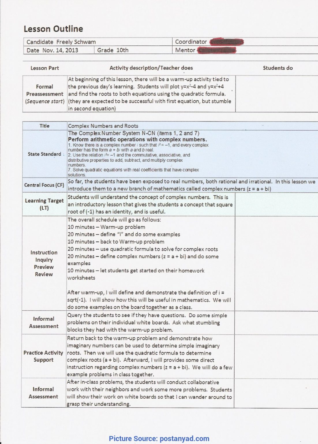 Briliant Direct Lesson Plan Example Edtpa Lesson Plan Lesson Plans 