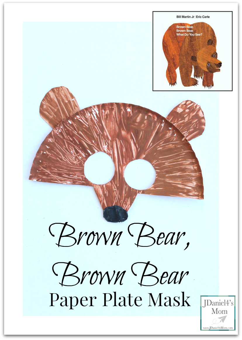 Brown Bear, Brown Bear Paper Plate Mask - Craft As A Follow