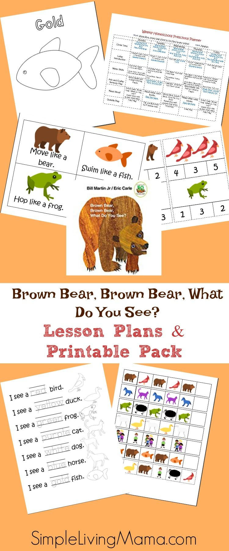 Brown Bear, Brown Bear What Do You See? Preschool Lesson