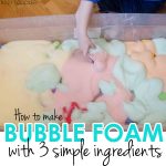 Bubble Foam Sensory Activity   Busy Toddler