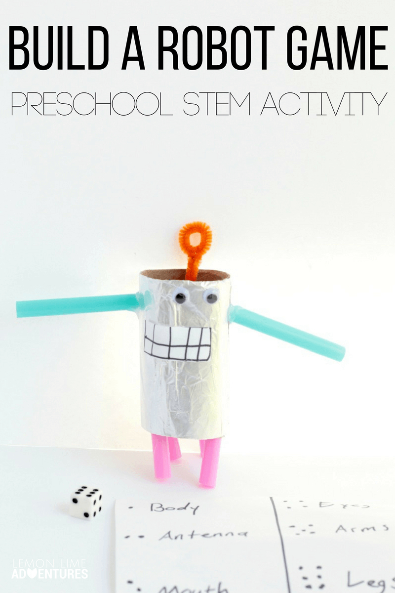 Build A Robot Game Stem Challenge For Preschool (With Images
