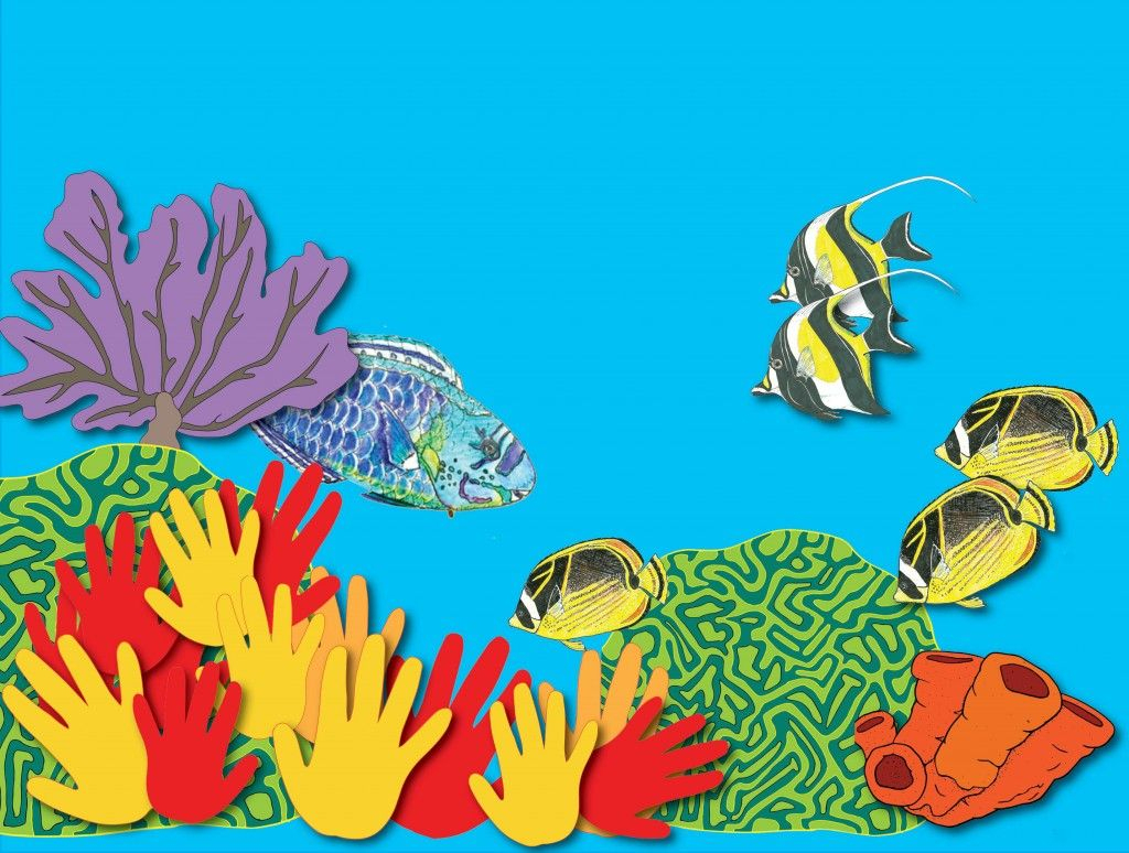 Build Your Own Coral Reef Mural, Great For A Combo Of Art