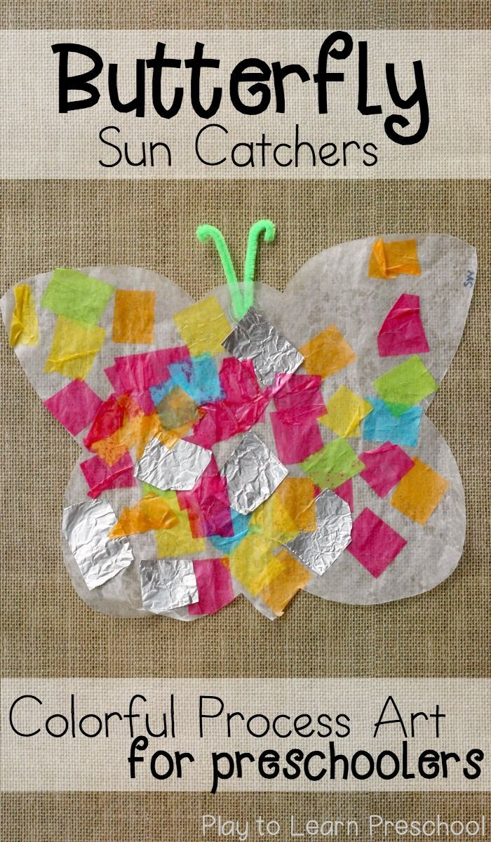 Butterfly Sun Catchers | Preschool Art Projects, Spring Art