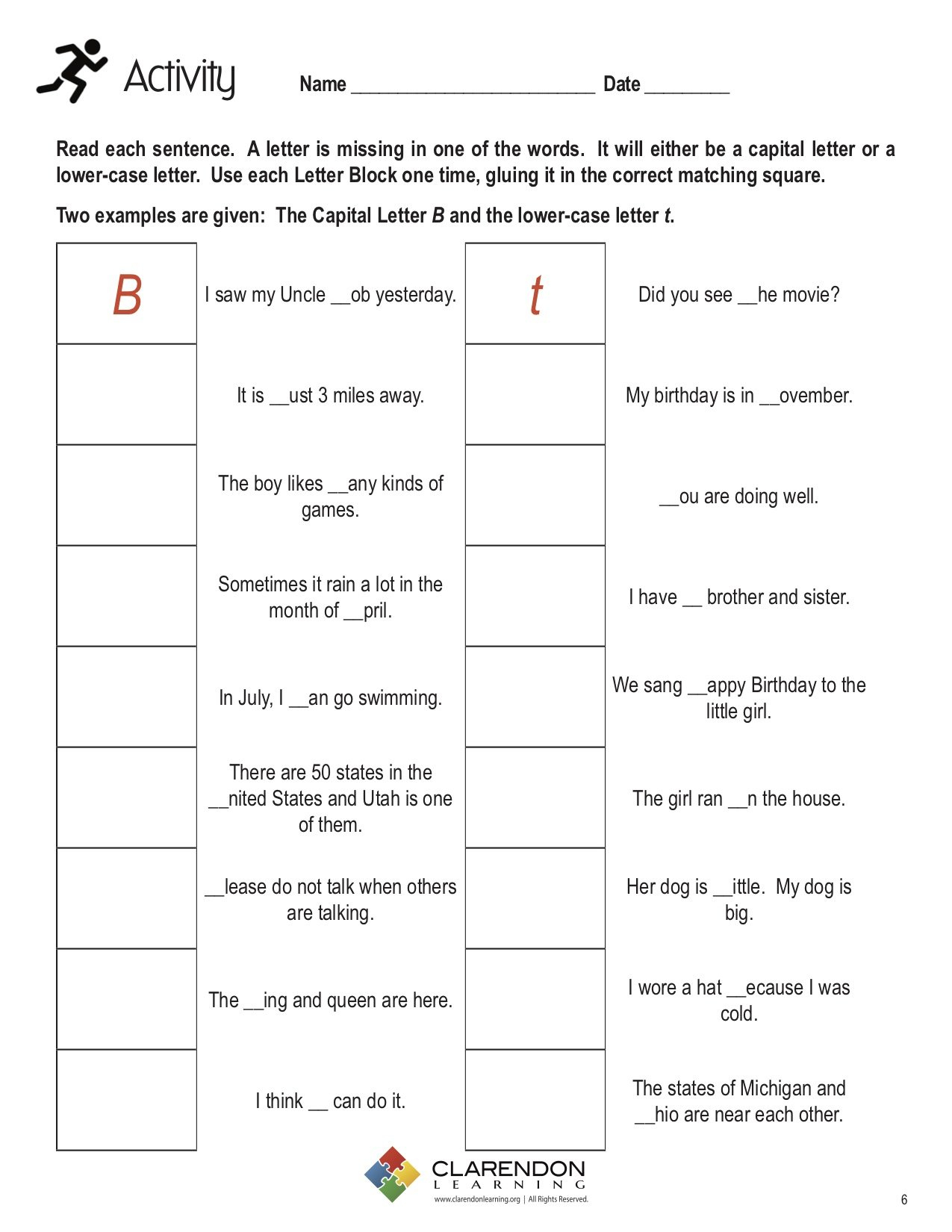 Capitalization (Grades 1-3)