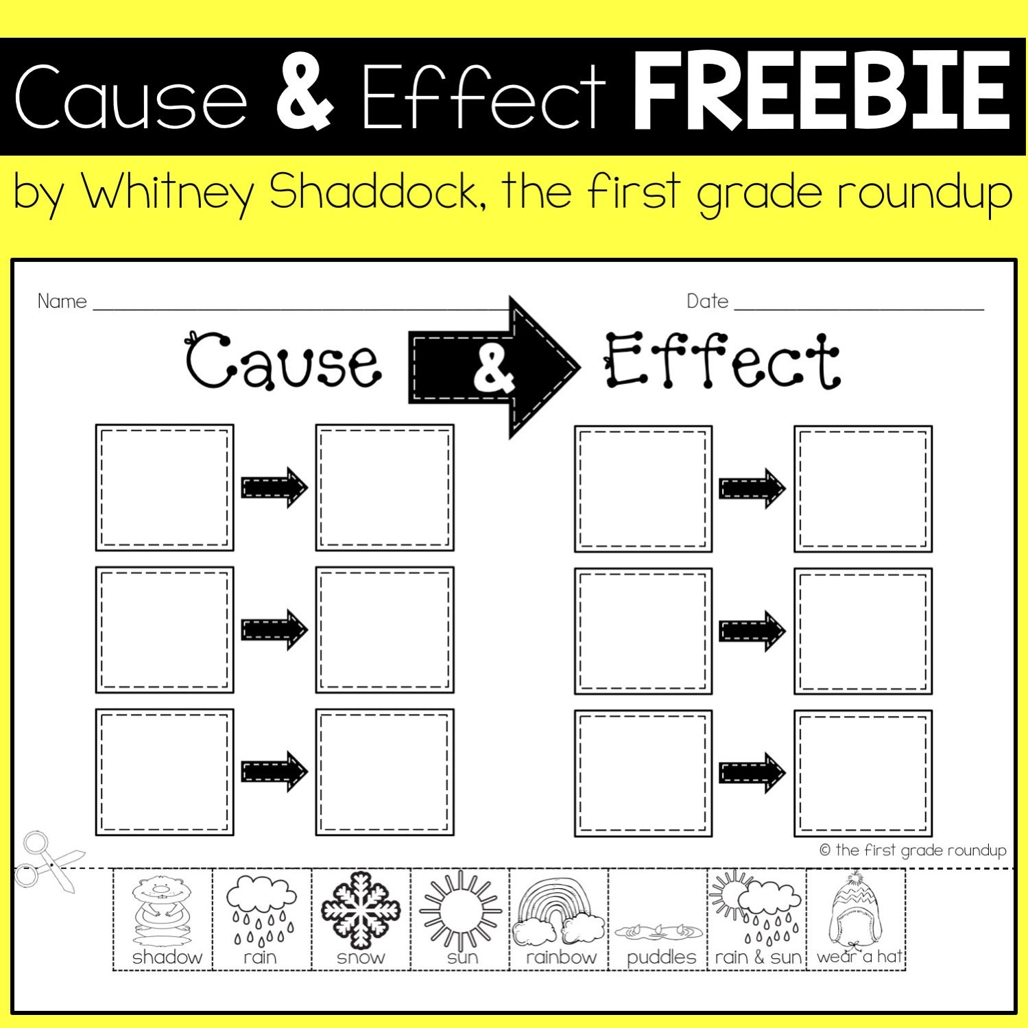 Cause And Effect Weather Freebie | Cause And Effect