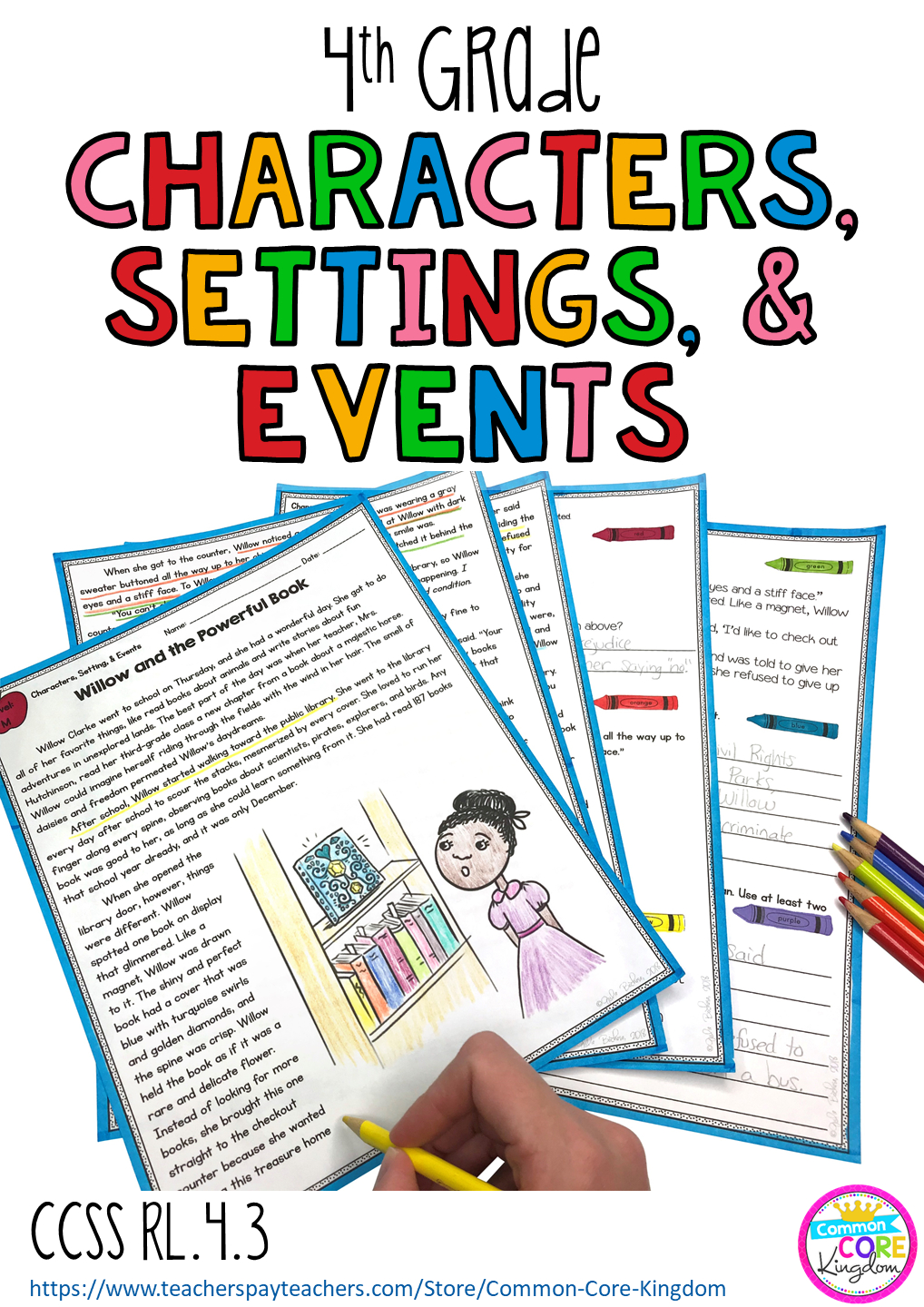 Characters, Setting, And Events In Stories &amp;amp; Drama 4Th Grade