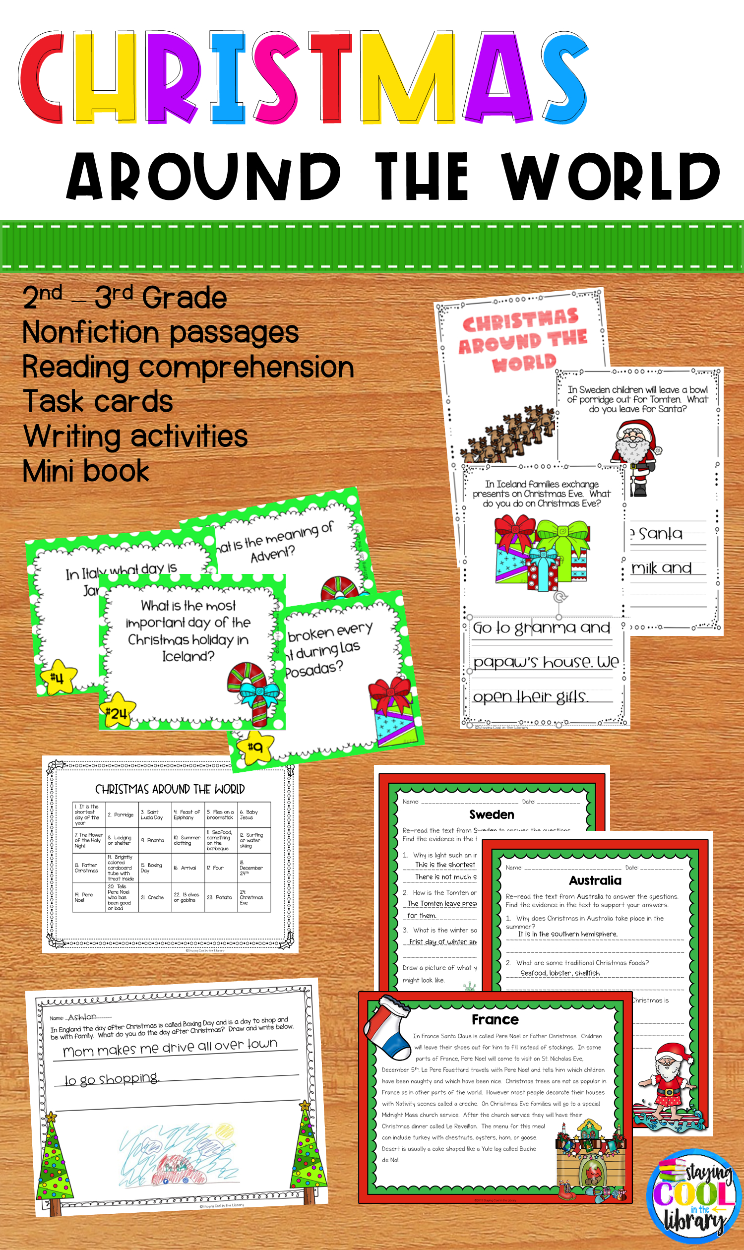 Christmas Around The World Activity Pack | Social Studies