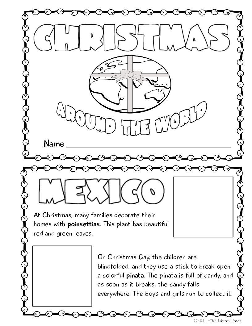 Christmas Around The World Mini Book Activity | Book