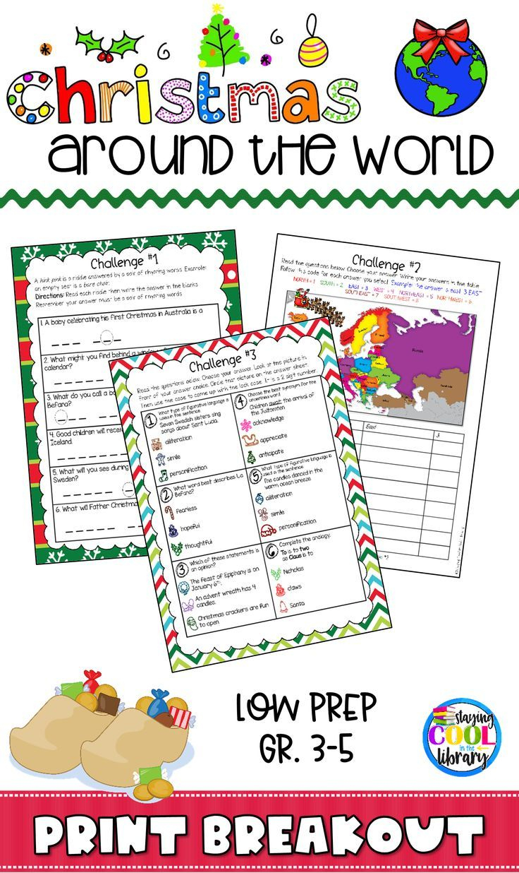 Christmas Around The World - Print Escape Or Breakout