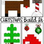 Christmas Linking Cube Math Mat Pictures | Christmas