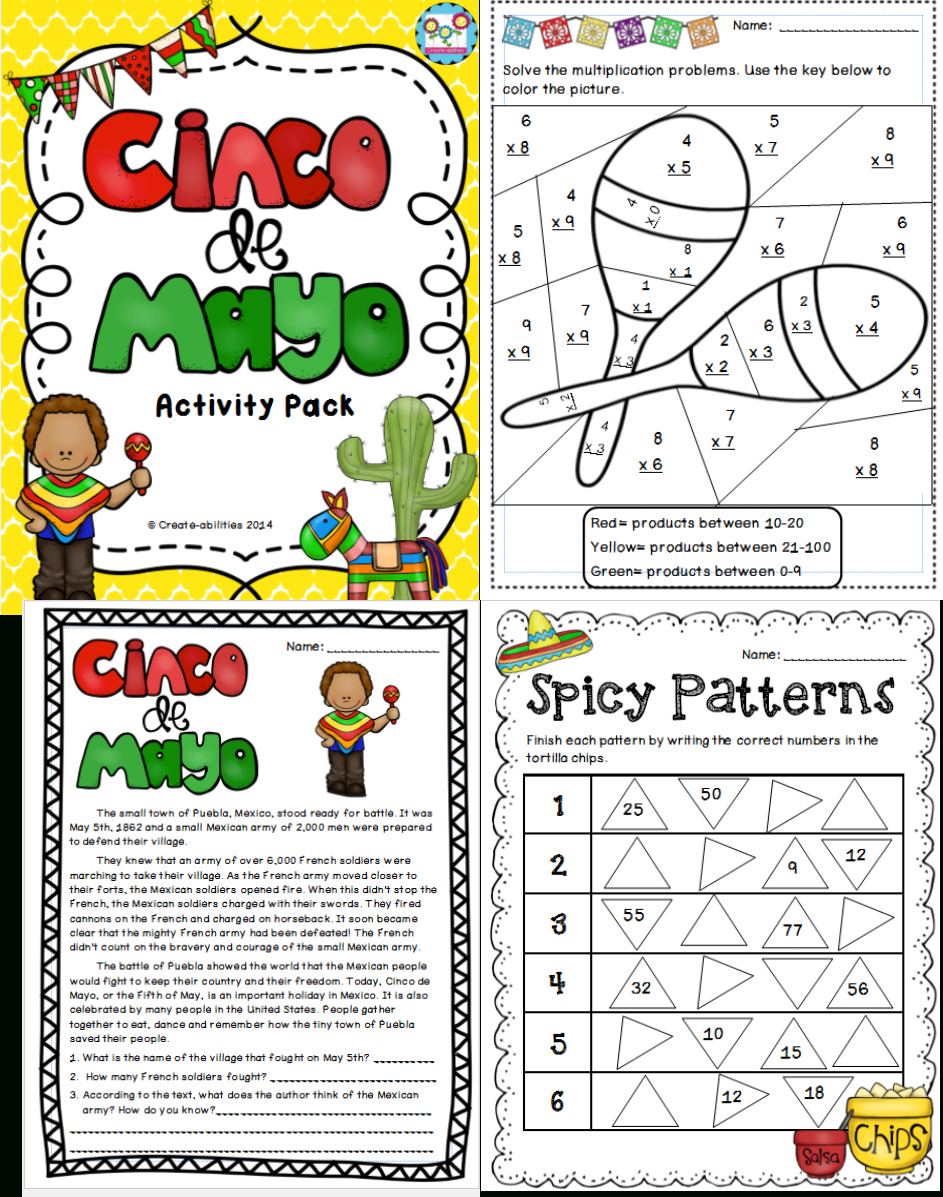 Cinco De Mayo Activities And Printables | Cinco De Mayo, 3Rd