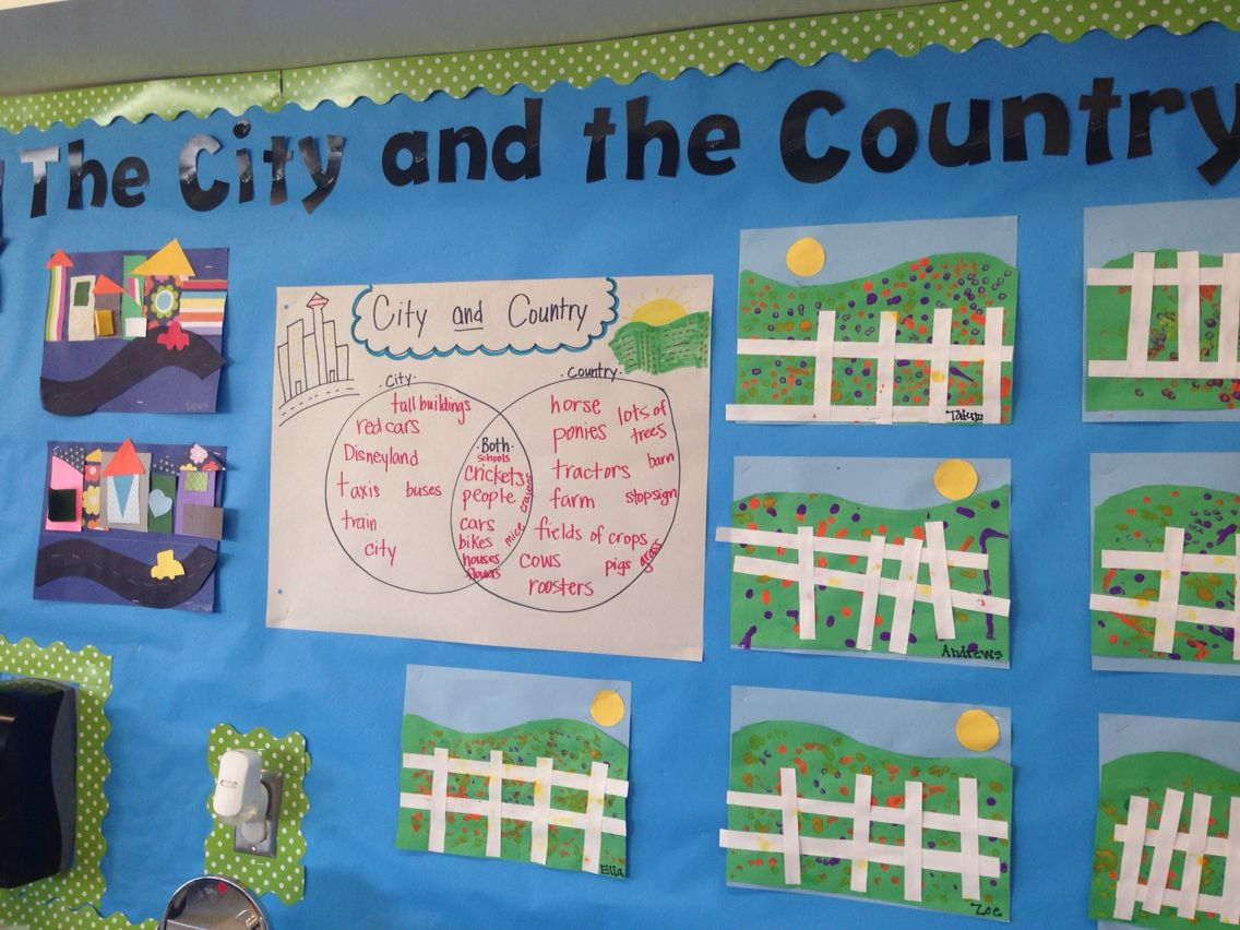 City/country Bulletin Board | Preschool Lesson Plans Themes