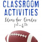 Classroom Football Activities For Elementary Students