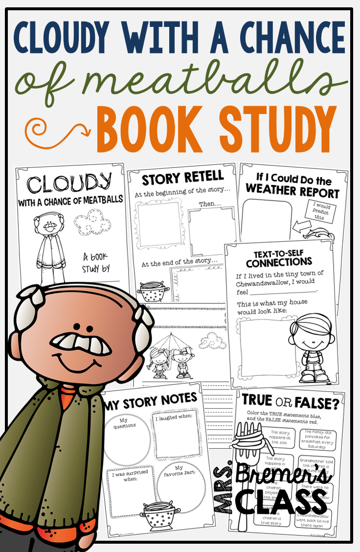 Cloudy With A Chance Of Meatballs | Book Study