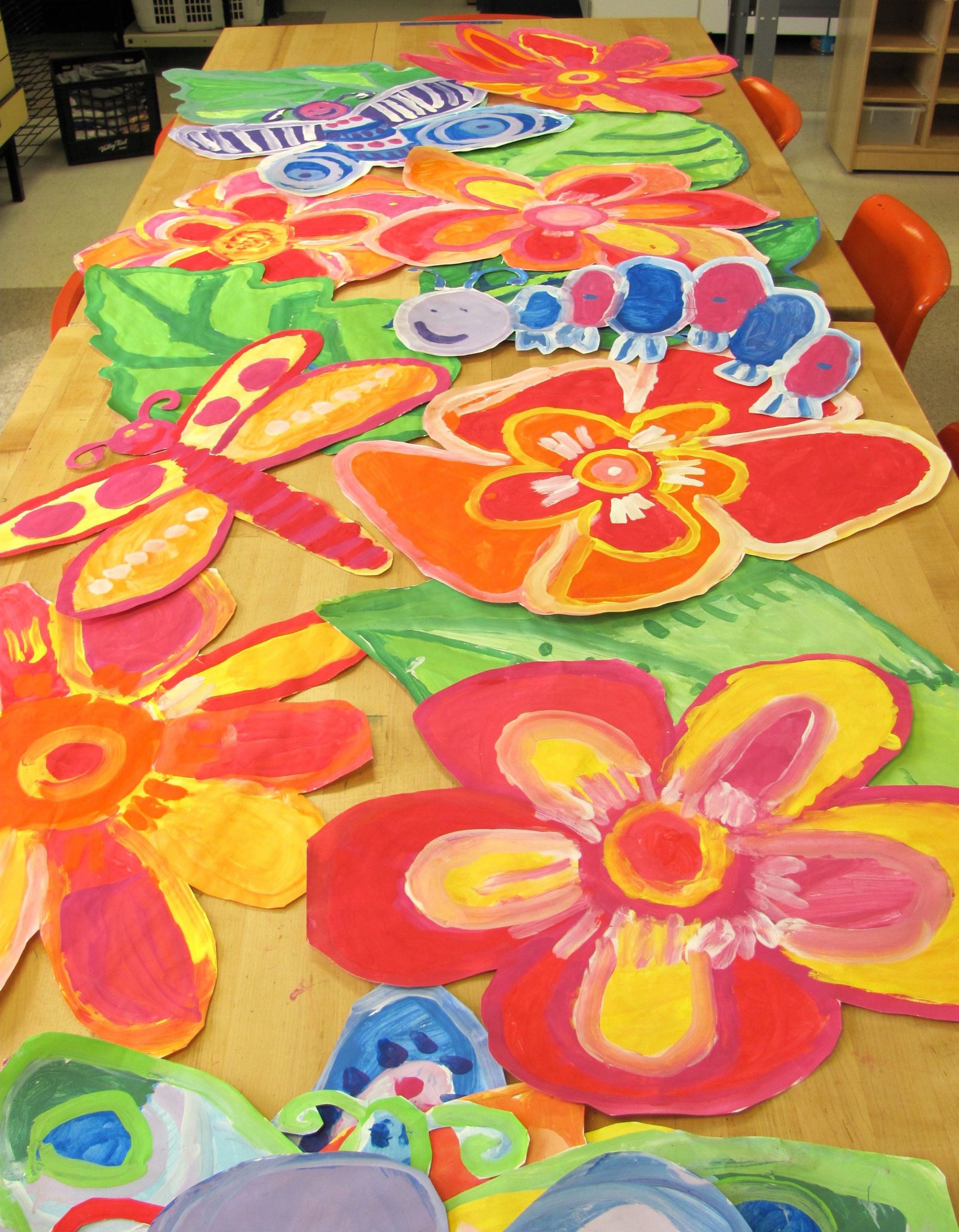 Collaborative 2Nd Grade Painting. | Art Lessons Elementary