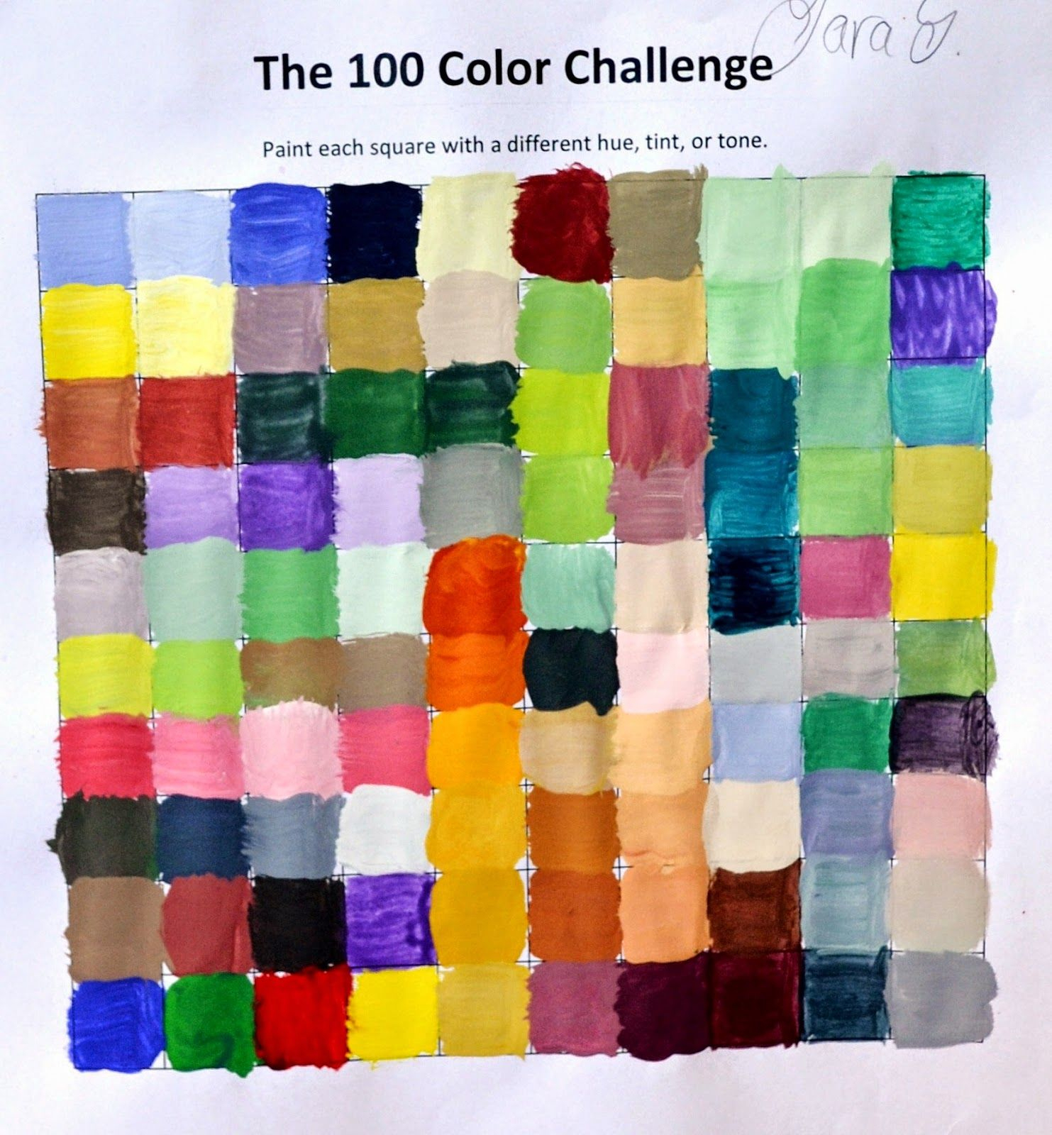 Color Mixing Challenge: Mix 100 Different Colors | Art