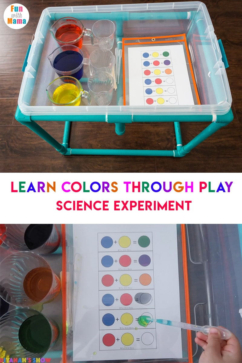 Color Mixing Water Activity For Kids - Fun With Mama