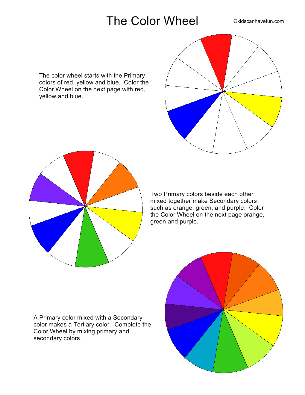 Color Wheel Activity To Help Kids Learn Their Colors. Visit