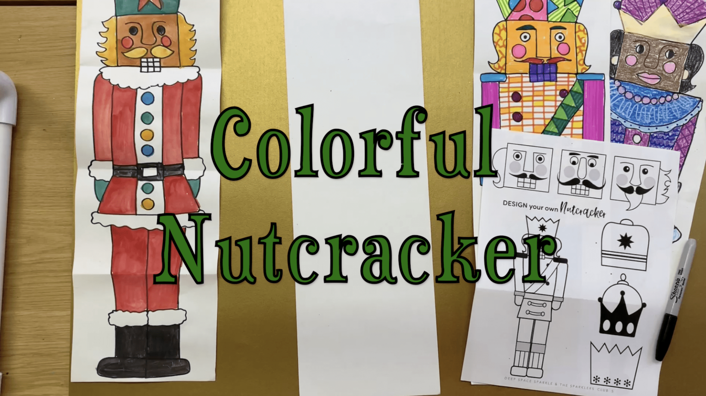 Colorful Nutcracker Drawing | Deep Space Sparkle