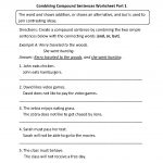 Combining Compound Sentences Worksheet Part 1 | Compound