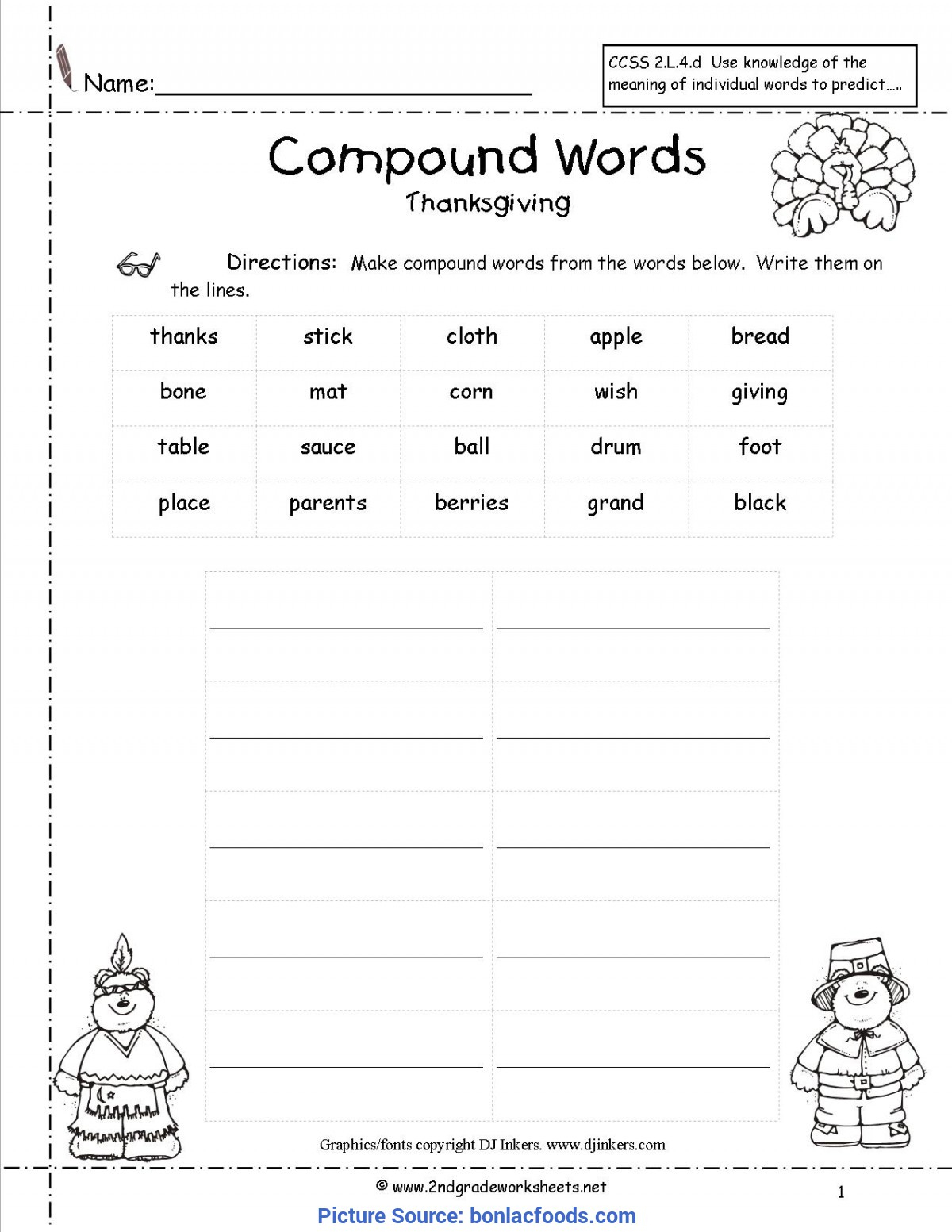 Complex 2Nd Grade Lesson Plans For Compound Words Worksheets
