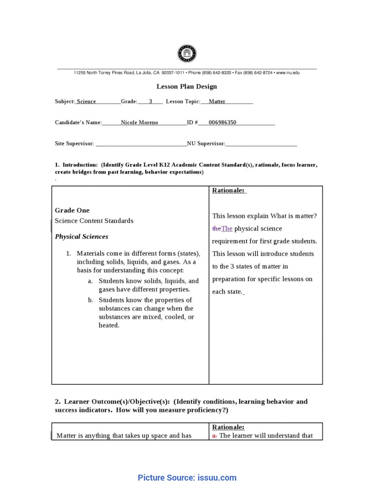 Complex First Grade Lesson Plan On Solids Liquids And Gases