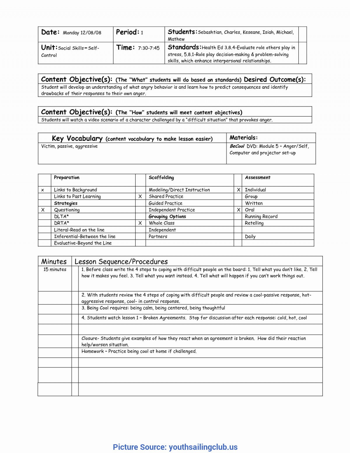 Complex How To Make A Lesson Plan Middle School 49 Elegant