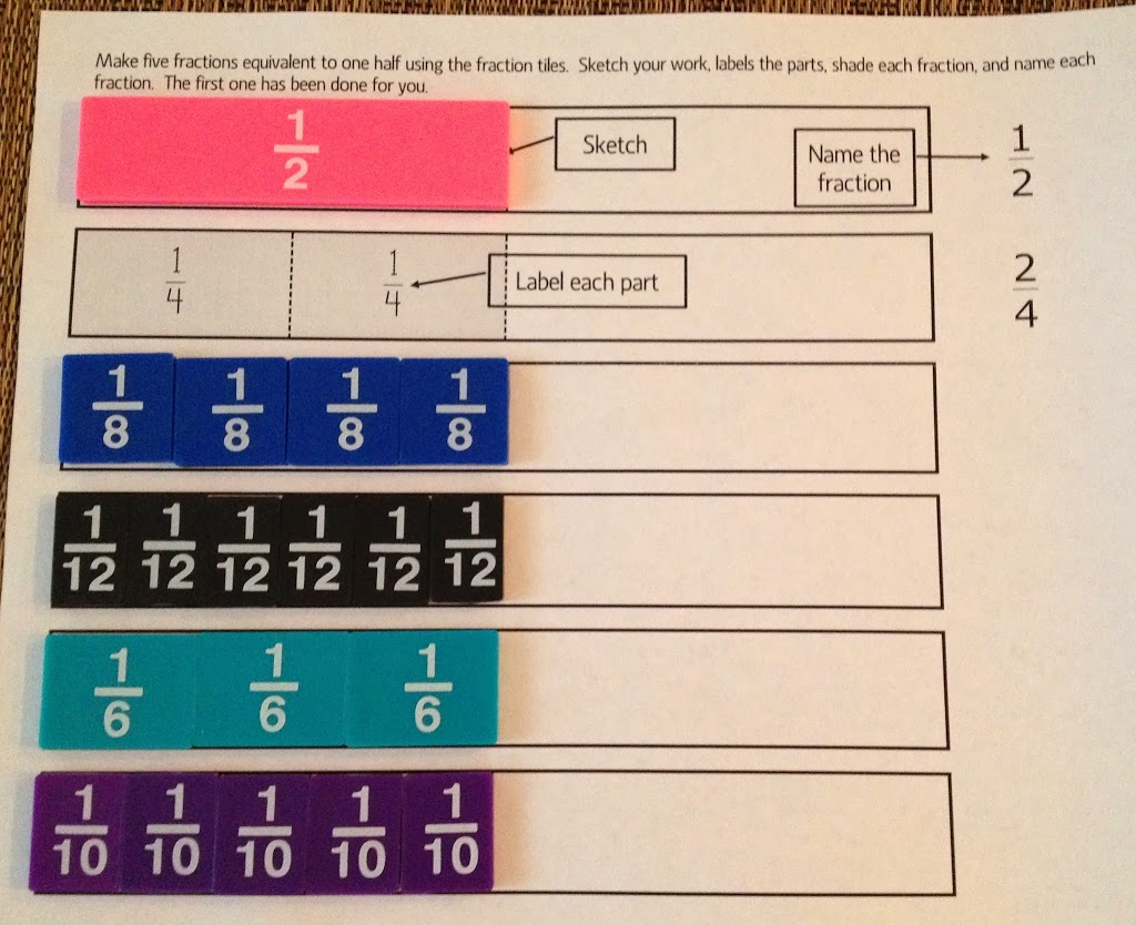 Concrete Learning For Equivalent Fractions - Math Coach&amp;#039;s Corner