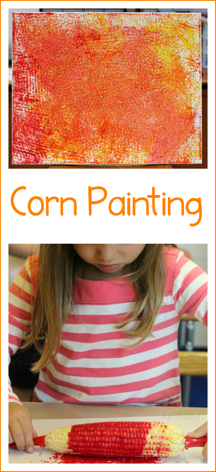 Corn Painting Is A Fun, Easy Process Art Activity For Kids