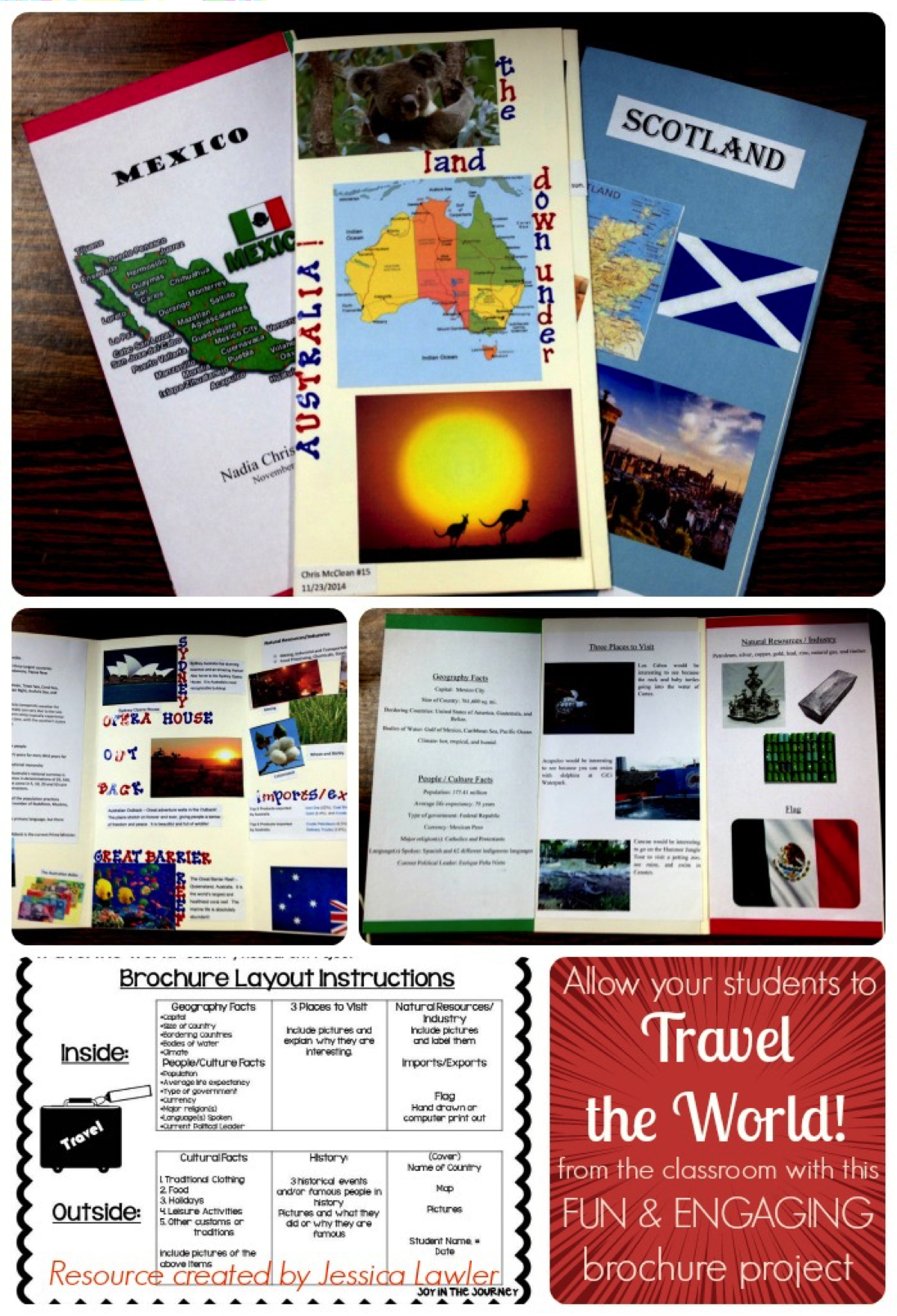 Country Research Project - Distance Learning | Travel Brochure