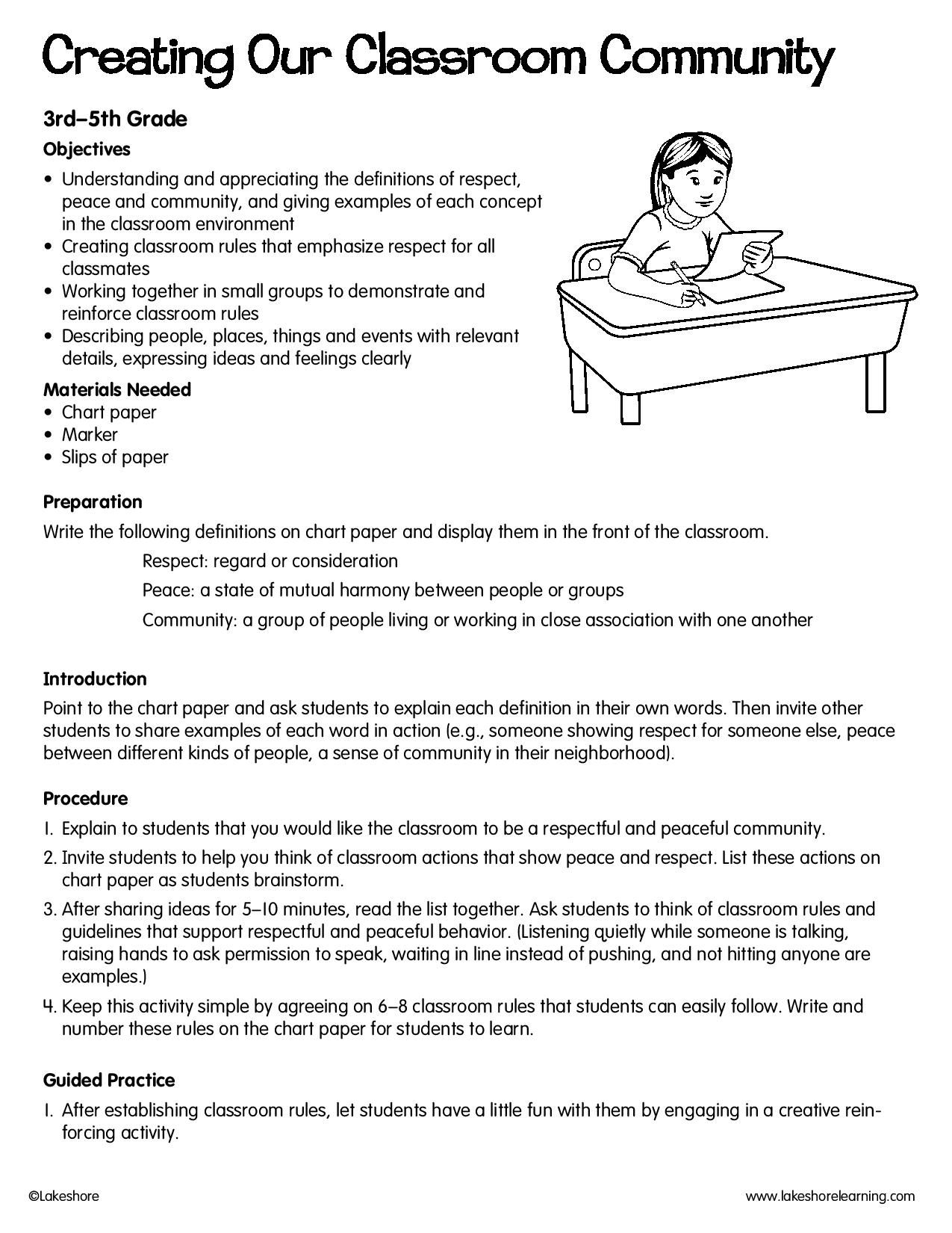 Creating Our Classroom Community #lessonplan #classroom