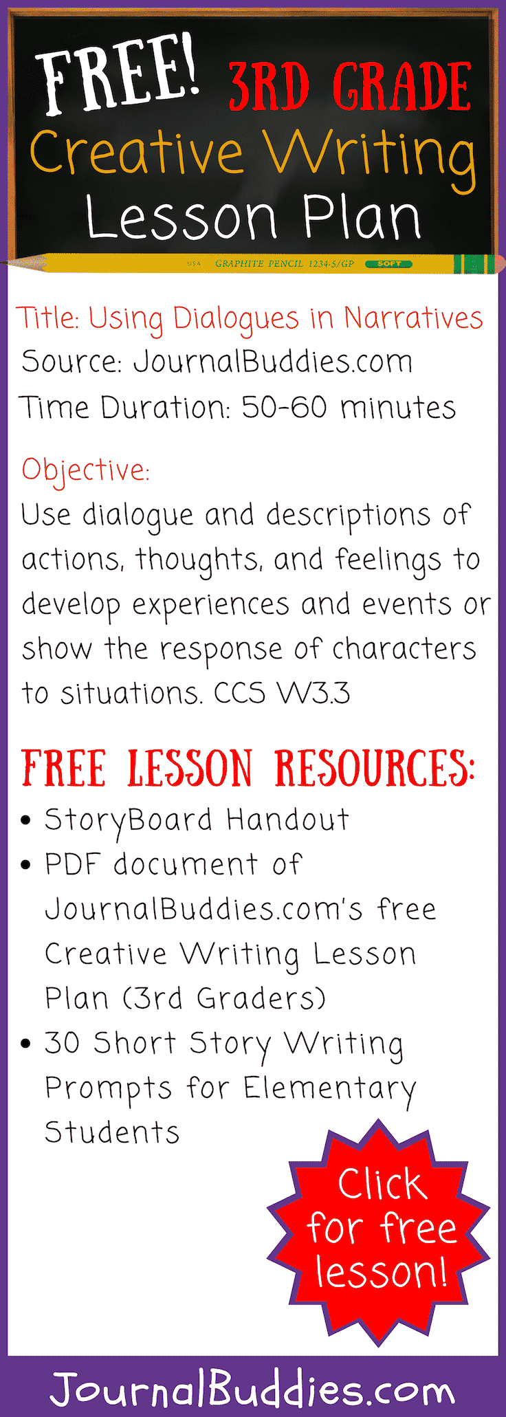 Creative Writing Lesson Plan • Journalbuddies