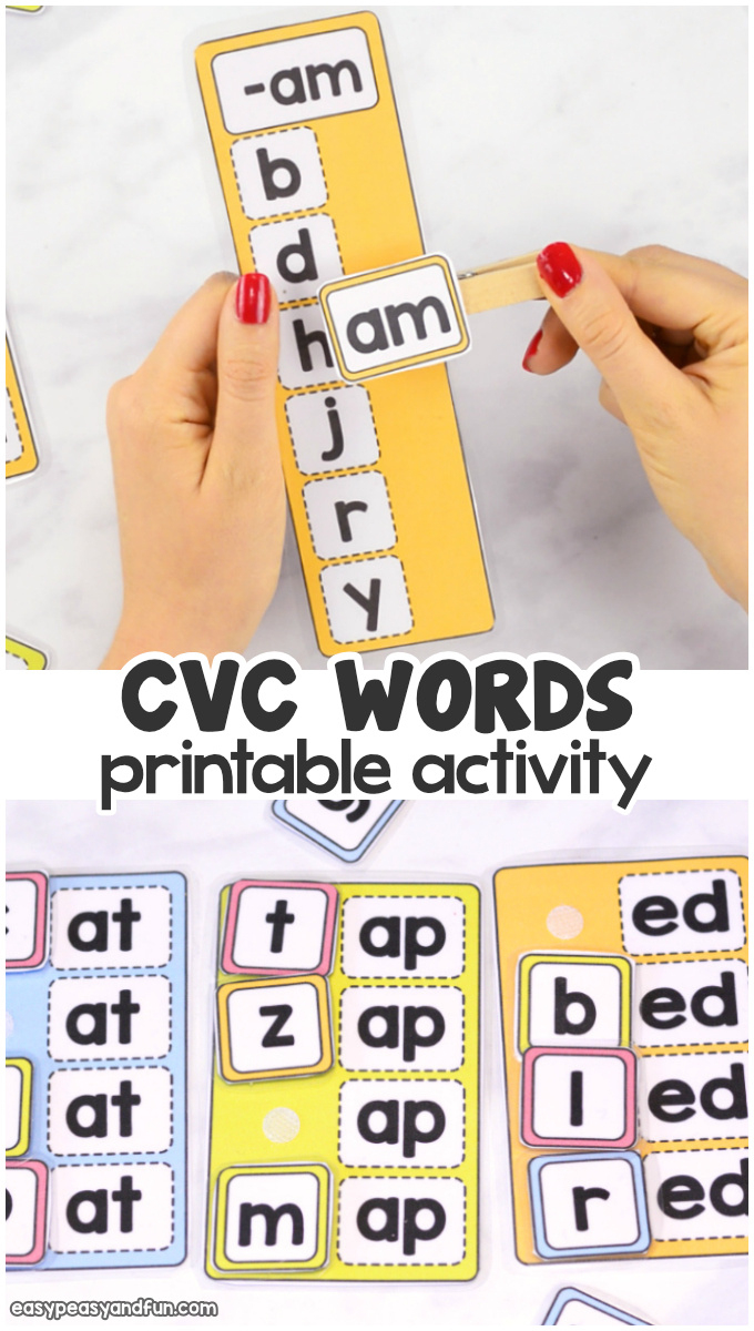 Cvc Words Activity - Easy Peasy And Fun