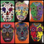 Day Of The Dead   Mexican Sugar Skulls   Dia De Los Muertos