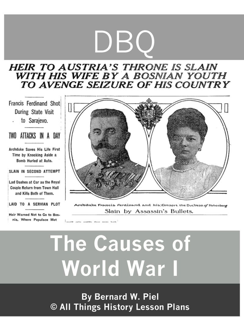 Dbq: Causes Of World War One - Common Core | World Wars