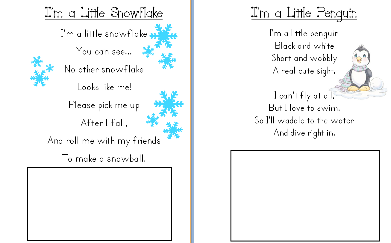 December Poems For Kindergarten | Click Here To Download The