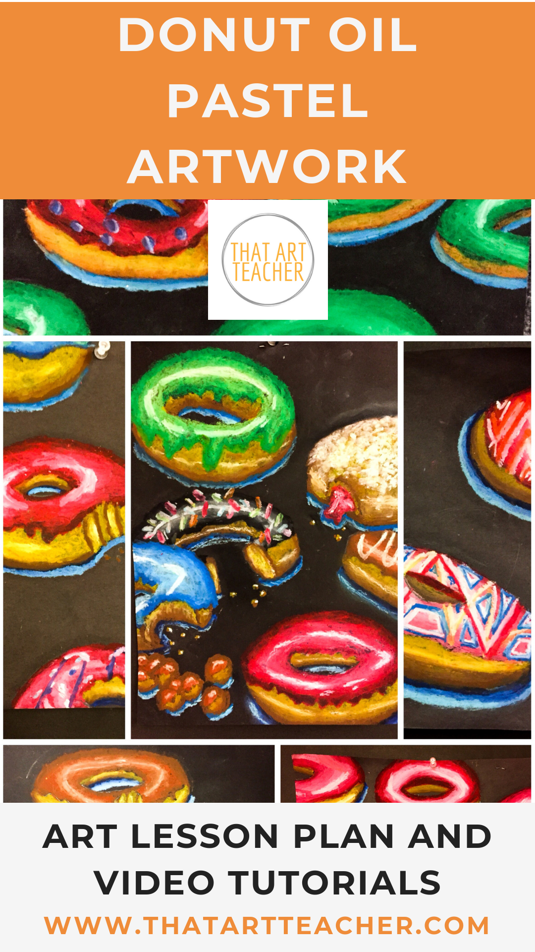 Donut Oil Pastel Lesson Plan | High School Art Projects, Art