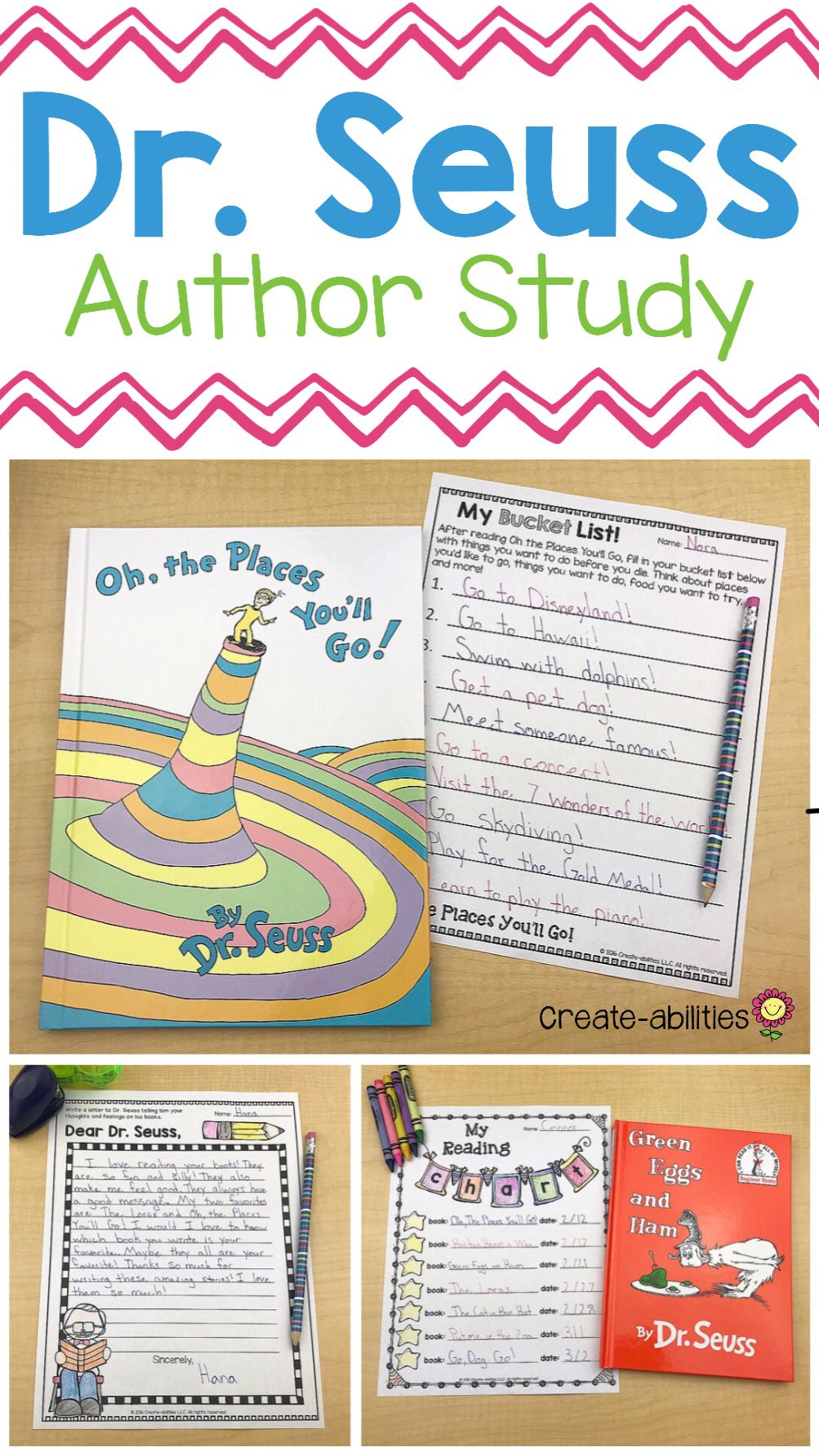 Dr. Seuss Author Study - Use This 47 Page Resource With Your