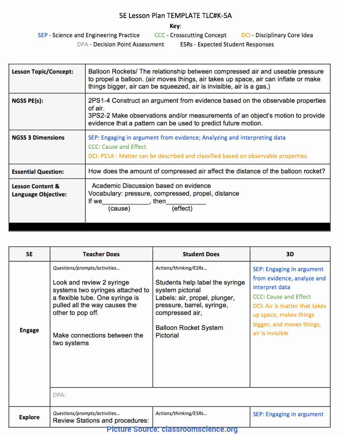 √ 30 Ngss Lesson Plan Template In 2020 | Lesson Plan Templates