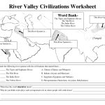 Early Civilizations Worksheet | River Valley Civilizations